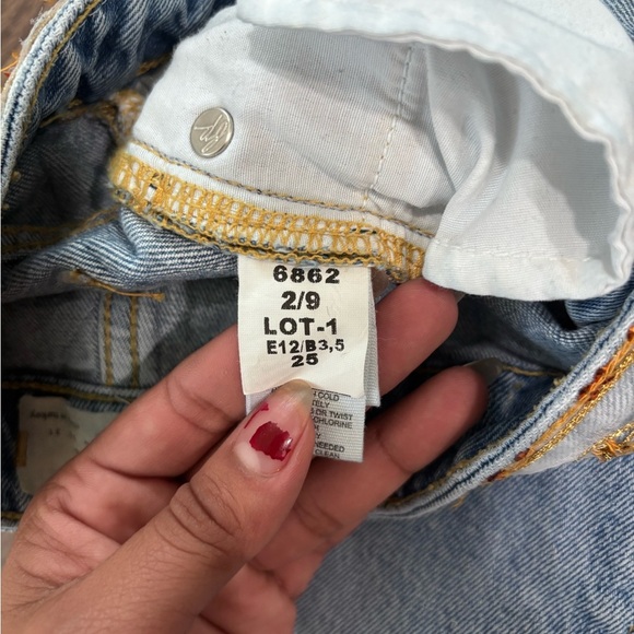 We The Free Women’s Novelty Embellished Jeans Size 25 - Picture 12 of 13